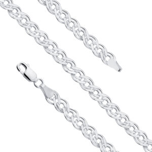 Srebrny łańcuszek – Monaliza LV03 – 45 cm .